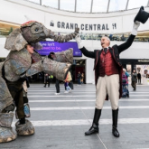 Baby elephant spotted in Birmingham New Street Station!