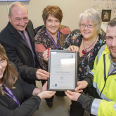 Customer service excellence award for recycling and waste team