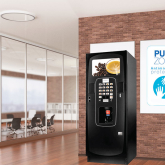 Breakthrough Purezone technology introduces a more hygienic vending machine experience!