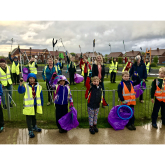 Braving the Elements, Local Councillors Support 20 Diligent 1st Tattenhams Cubs To Clean Up Tadworth, Preston and Tattenham (Surrey) @CleanUpTadworth