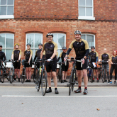 FUNDRAISERS HIT THE ROAD FOR 210-MILE CYCLE RIDE TO SUPPORT ST GILES HOSPICE