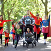 Pull on a cape to celebrate your hero at the St Giles Hospice Hero Walk