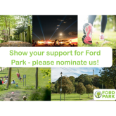 Vote for Ford Park in The Readers Choice Cash for Charities Campaign