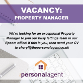 Exciting Opportunity for a Property Manager at The Personal Agent Lettings
