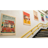 New Artwork at #EpsomStation from Artist Eliza Southwood @ElizaSouthwood  courtesy of Go Epsom Business Improvement District @Go-Epsom  