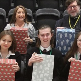 Ben and pals collect 100 festive parcels for struggling families