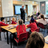 Andrew Mitchell MP visits Moor Hall Primary school and takes questions from year 5 students  