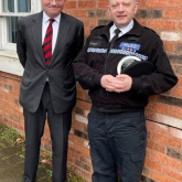 Andrew Mitchell MP holds meeting with senior police officer responsible for Royal Town, Chief Superintendent Mat Shaer