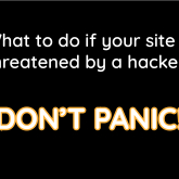 What to do if your site is threatened by a hacker?
