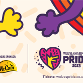 MCCAIN NEW SPONSOR FOR WOLVERHAMPTON PRIDE 2023