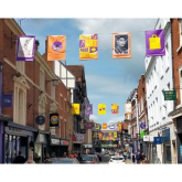 Shrewsbury’s summer flags and banners go up around the town centre 