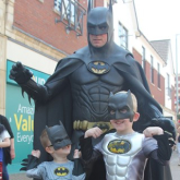 Batman swoops into Sutton Coldfield town centre