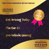 Munro Greenhalgh Sponsor of the Automotive Services Local and Loved Awards 2023