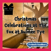 The Fox at Bulmer Tye: Your Go-To Christmas Celebration Venue Just Minutes from Sudbury