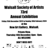 Wayne Attwood opens Walsall Society of Artists` Exhibition at The New Art Gallery