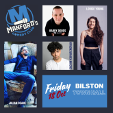 TOP COMEDIANS ON THE BILL IN BILSTON WITH MANFORD’S COMEDY CLUB