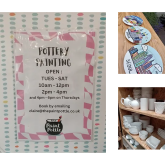 Where can I find pottery painting classes in Leicestershire? Right here at The Paint Pottle!!