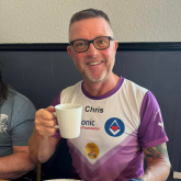 Chris Jones' Charity Walk Stops at The Rosy Lee Cafe in Eastbourne