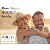 Take control of your eye care with Eyeplan at Webster Opticians