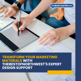 Transform Your Marketing Materials with Thebestofnorthwest's Expert Design Support