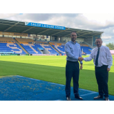 Loyal sponsor Salop Leisure is backing Shrewsbury Town for promotion 