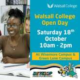 Two Walsall College Open Days taking place in October