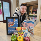 Mitch Lane swaps fiver recipes for 13,000 feet in skydive challenge for Good Shepherd 