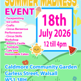 Summer Madness Event – 18th July 2026 12-4pm