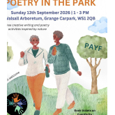 AccessAbility Arts brings Poetry in the Park back to Walsall Arboretum this September