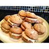 Use up over ripe bananas in this lush Lowestoft recipe - Banana and cinnamon whoopies