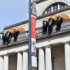 Giant claws have appeared ontop of the National Museum!