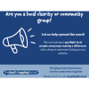 Are you a local charity or community group?