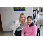TV presenter  Laura Hamilton visits the Children’s Trust in Tadworth @childrens_trust