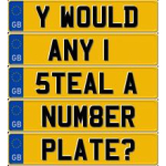 Get your number plate secured for free
