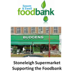 Budgens in Stoneleigh encourages donations to the Epsom and Ewell Foodbank @trusselltrust