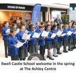 Ewell Castle School welcomed in the Spring at The Ashley Centre Epsom in aid of EMEF @ashley_centre @ewellcastleuk