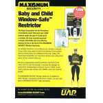  Max6mum Security® Baby and Child Safe Window Restrictors available at Goldilocks Locksmiths
