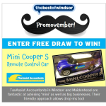 PROMOVEMBER: Win a Remote Control Mini Cooper S