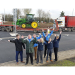 Shrewsbury caravan dealership celebrates as Emstrey roundabout roadworks are completed