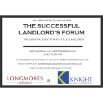 The Successful Landlord's Forum – why did it take us so long?