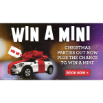 Win a Mini when booking a place at one of Village Hotel Bury's Christmas party nights!