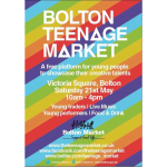 Show your creative talent at Bolton Teenage Market
