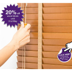 20% OFF Wood Blinds at Milners in Ashtead