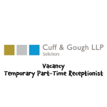 Cuff and Gough Vacancy for temporary p/time receptionist in #Banstead @CuffandGoughLLP