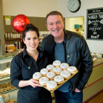 Phil Tufnell Drops Into His Local Bakery For A Doughnut Treat  @Childrens_Trust @TheChaletBakery #Tadworth
