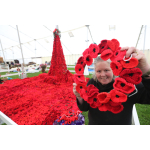 Devon County Show’s handmade poppies go on show at Exeter Cathedral