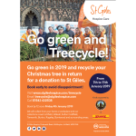 BUSINESSES URGED TO GIVE ST GILES HOSPICE AN EARLY CHRISTMAS PRESENT BY VOLUNTEERING FOR TREECYCLE