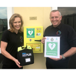 Defibrillator donated to Mid Wales holiday park in memory of Shropshire man  