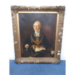 Rare portrait of leading Midlands Freemason, politician and baronet in Lichfield auction