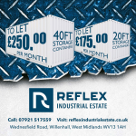 Storage Containers available to rent in Willenhall at Reflex Industrial Estate